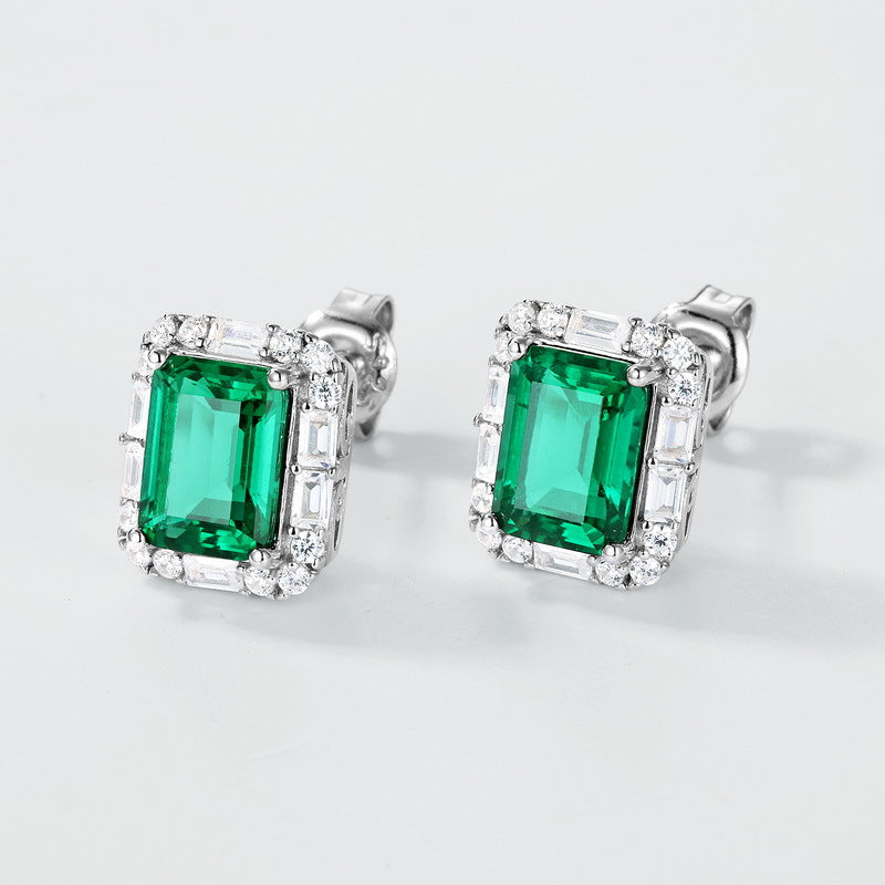 Emerald Studs large